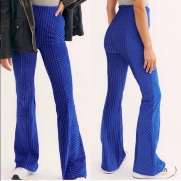 Free People Pants - Free People Slim Pull on Velvet Flares